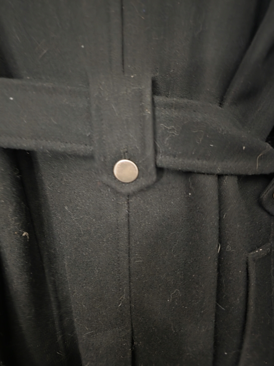 New York & Company Black Double-Breasted Trench Coat with Belt - Picture 10 of 12